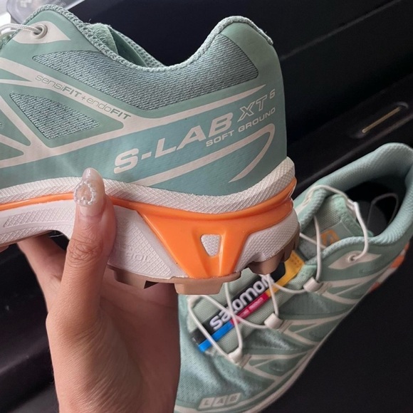 Brand New Salomon S-Lab XT6 Granite Green//Blazing Orange - Picture 6 of 6